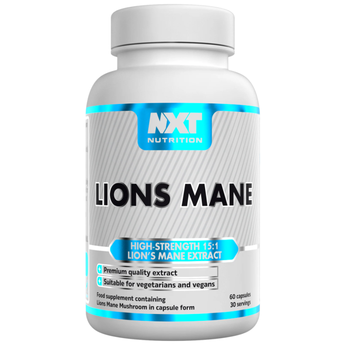 NXT Nutrition Lions Mane 60 Caps